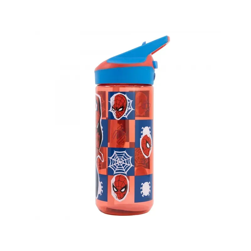 Plastová fľaša s výsuvnou slamkou SPIDERMAN, Tritan 620ml, 74797