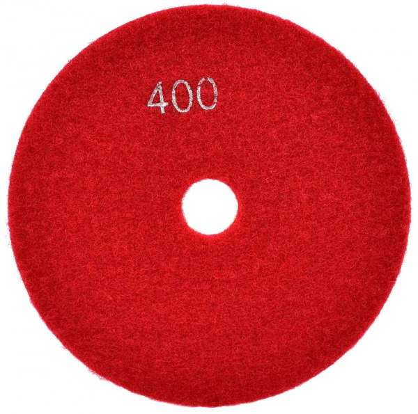 Brúsny diamantový kotúč 125 mm, zrno 400 suchý zips, brúsenie na mokro, GEKO 1