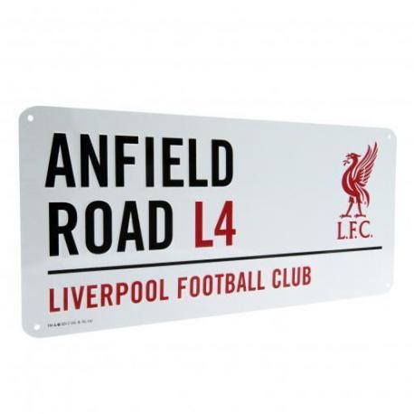 FOREVER COLLECTIBLES Plechová tabuľa 40/18cm LIVERPOOL F.C. Street Sign
