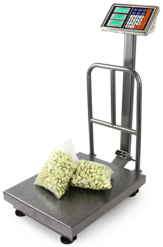 Plošinová digitálna váha do 300 kg, plocha váženia 40 x 50 cm, DAKOTA 8