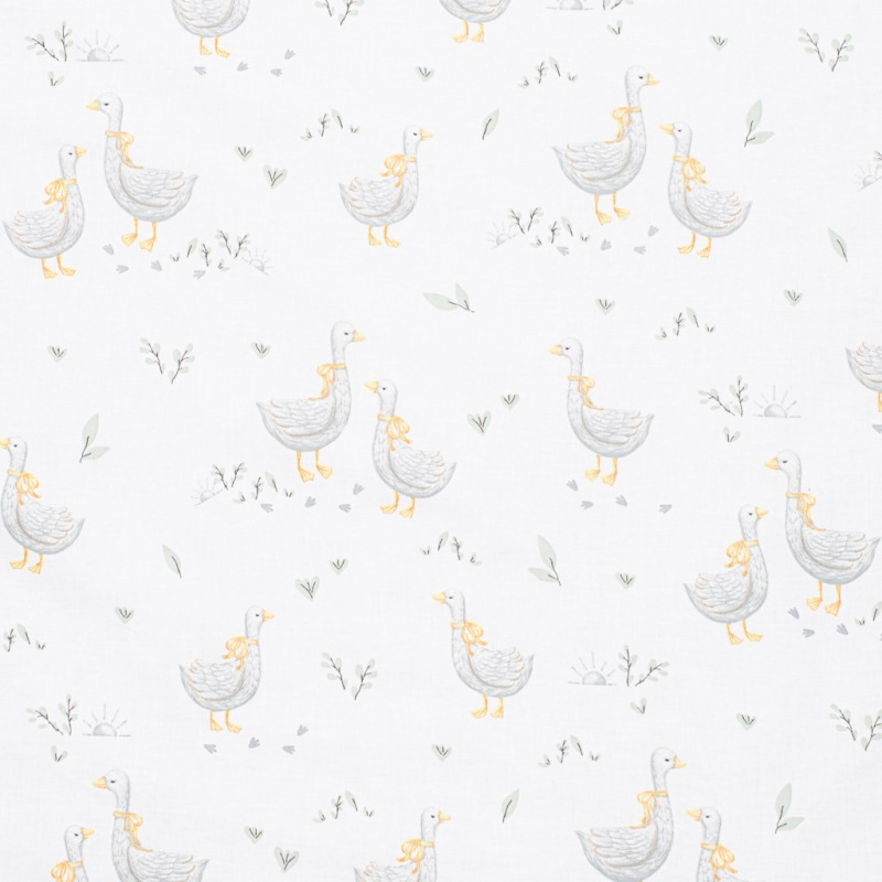 Bavlnený set do postieľky s výplňou New Baby Husičky 90x120 cm 1