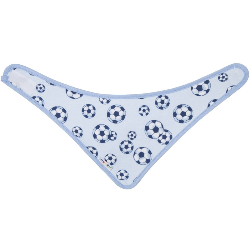 Detský podbradník-šatka Akuku 2 ks sova-srdiečka 4