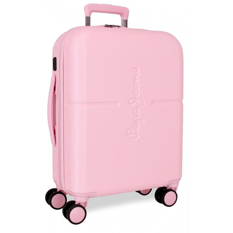 PEPE JEANS Highlight Light Pink, ABS Cestovný kufor, 55x40x20cm, 37L, 768862C (small exp.)
