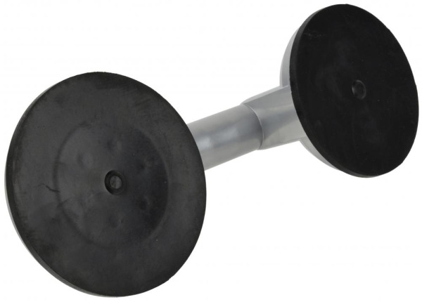 Prísavka hliníková na sklo 2 x 115 mm, nosnosť 70 kg, GEKO 2