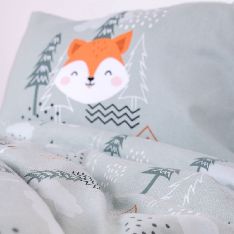 Detské flanelové obliečky do postieľky Herding "Nordic Forest", 100/135+40/60 4