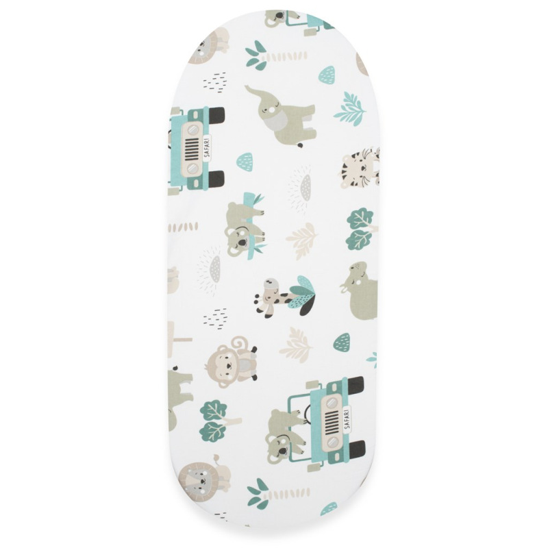 Bavlnené prestieradlo do kočíka New Baby Safari II 35x75 cm