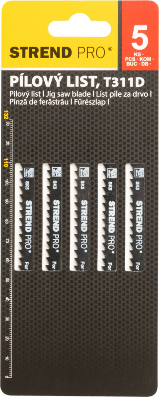 List do priamočiarej píly Strend Pro T311D 132 mm, 6z, na drevo, bal. 5 ks 3