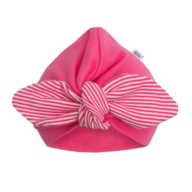 Dievčenská čiapočka turban New Baby For Girls stripes 68 (4-6m)