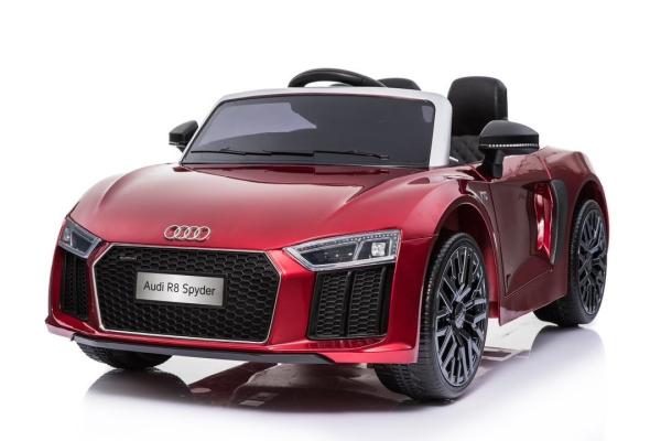 Elektrické autíčko BABY MIX AUDI R8 Spyder MAXI metalíza červené