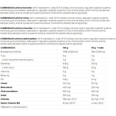 Carbosnack tuba 55 g 2