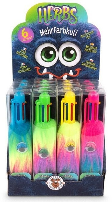 Chlpaté 6-farebné perá 1