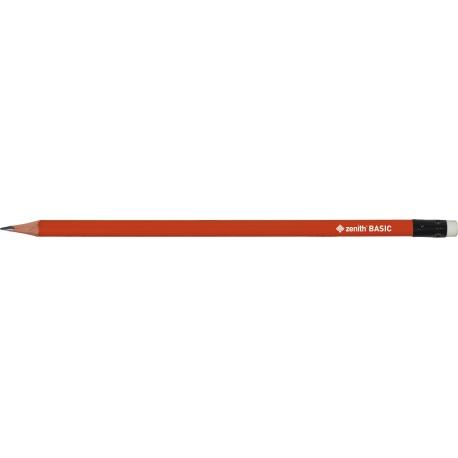 ASTRA ZENITH Basic, Obyčajná 2B ceruzka s gumou, 206315003