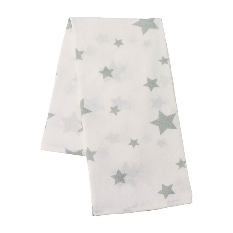 Látkové bavlnené plienky New Baby Softy s potiskom 70 x 70 cm 4 ks šedo-biele 1