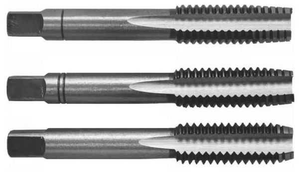 Závitník M6 x 1,0 sadový 3-dielny, HSS ČSN 3010, CZ TOOL