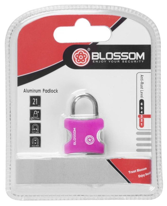 Zámok Blossom 9820, 20 mm, visiaci, Vinyl, Traveler 1