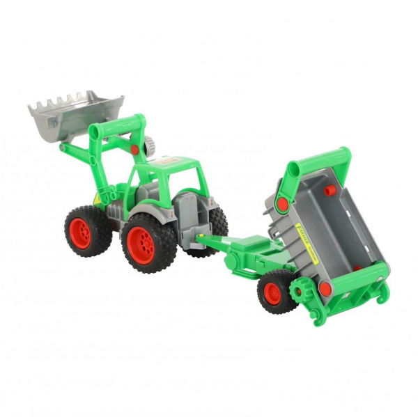 Wader Traktor farmár s lopatou a návesom 3