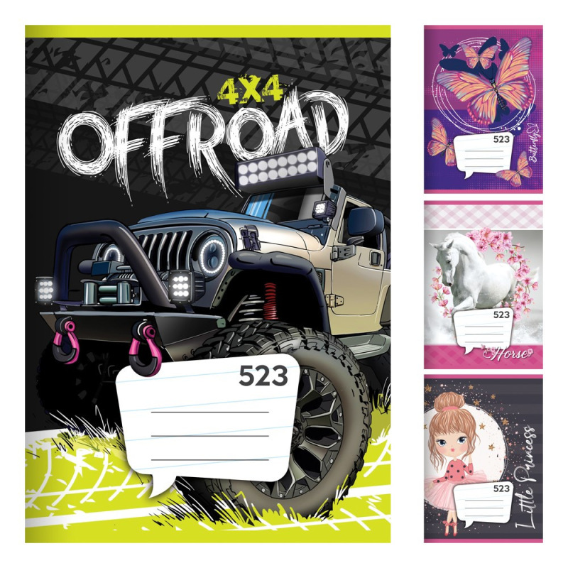 Zošit A5, 20 listový - linajkový 523 2