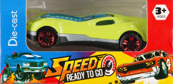 Kovové pretekárske auto 1