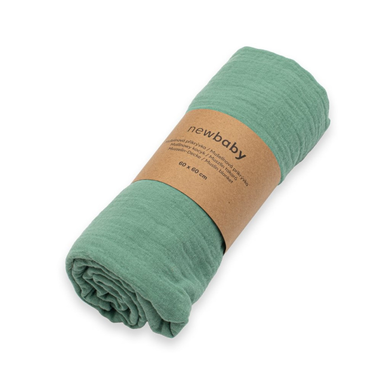 Mušelínová deka New Baby green 1