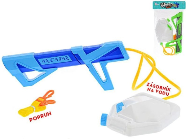 Vodná puška so zásobníkom na vodu, 4 farby 1