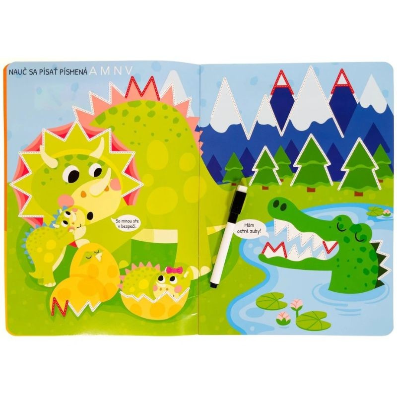 Čiary a písmená - Napíš, zmaž, zopakuj 1