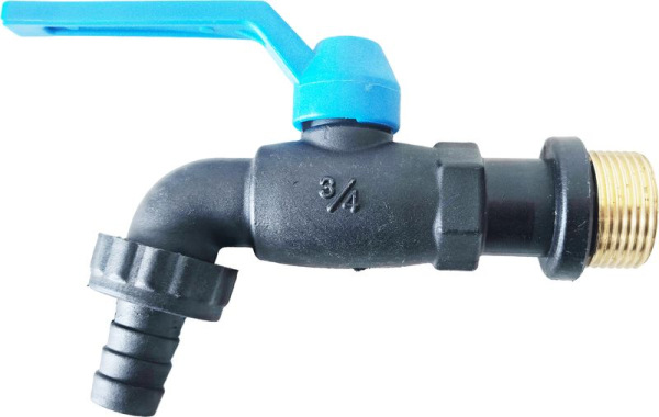 Ventil Strend Pro, záhradný, čierny, G3/4", nylon