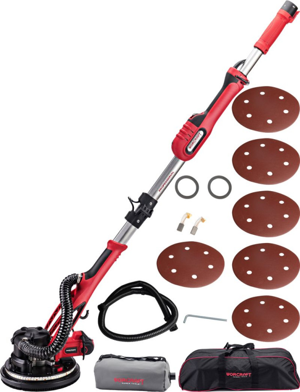 Brúska Worcraft DS09-215, 900W, 215 mm, na sadrokartón, s vakom, LED svetlo 1