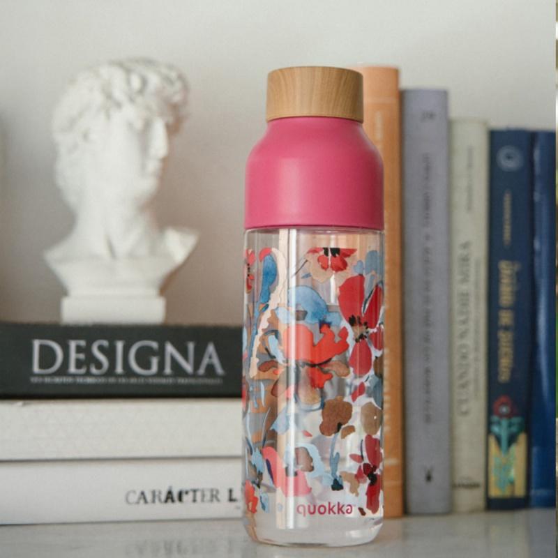 Quokka Ice, Plastová fľaša Red Flowers, 720ml, 06993 4