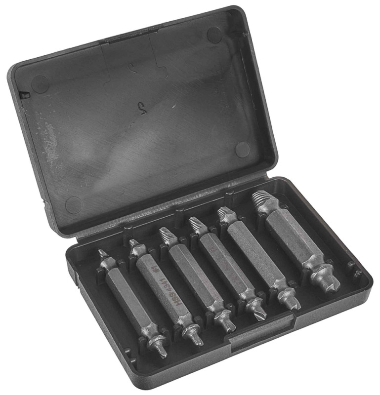 Sada vyťahovačov zalomených skrutiek 6-dielna, KELTIN 2