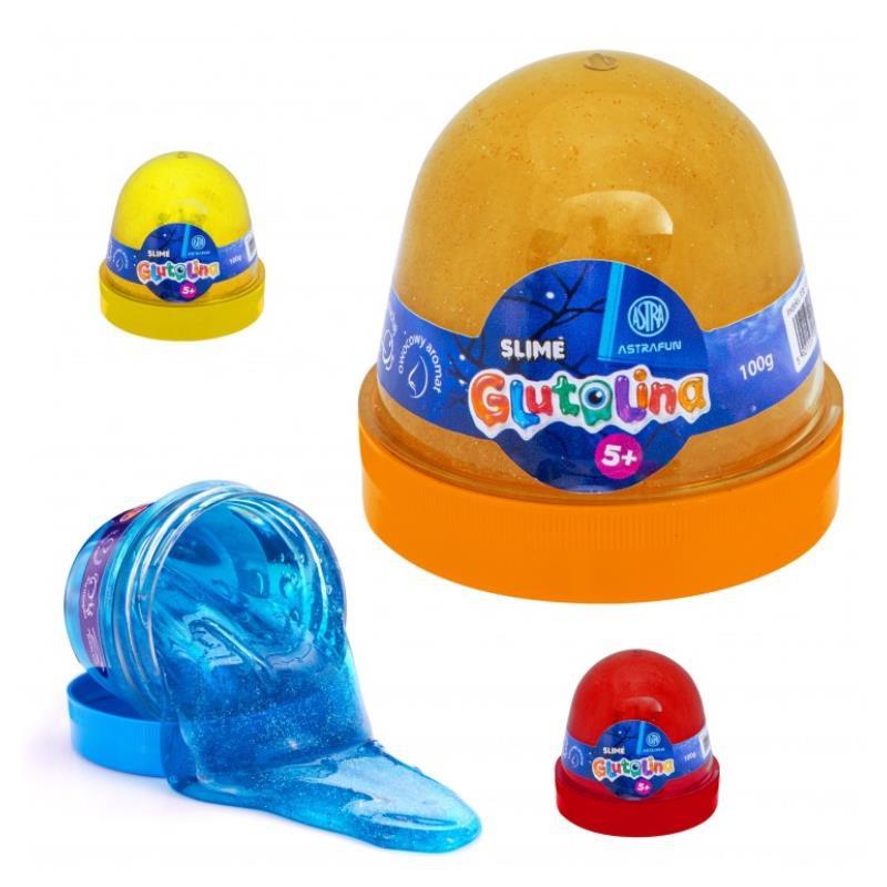 ASTRA AstraFUN, Zábavná antistresová hmota Glutolina Slime, mix farieb, 100g, 336122003