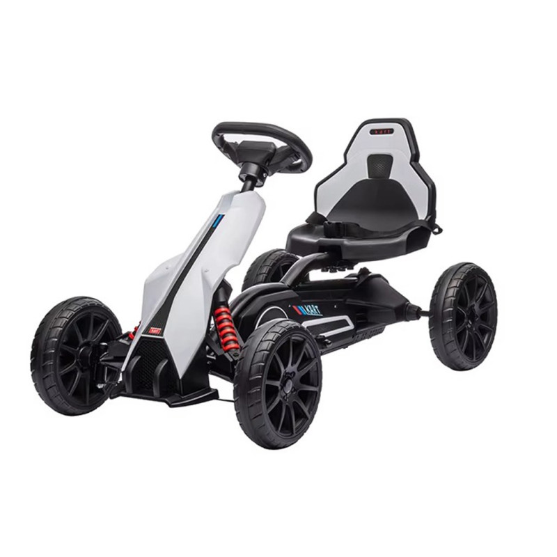 Detská šliapacia motokára Go-kart Baby Mix Speedster biela