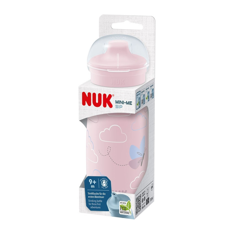Detská fľaša NUK Mini-Me PP Sip 300 ml (9+ m.) pink 1