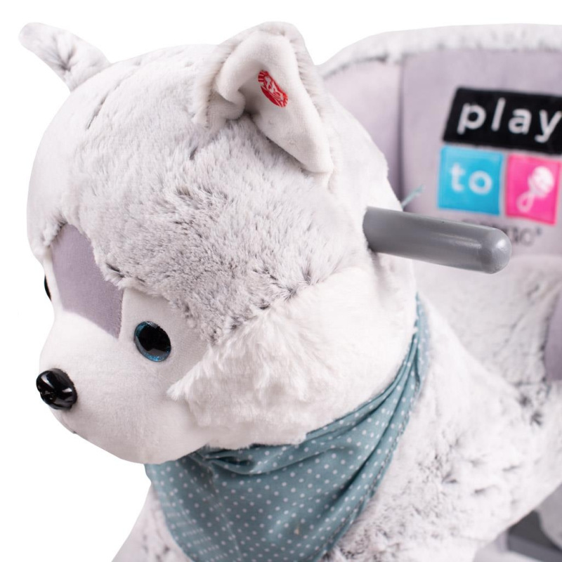 Hojdacia hračka s melódiou a kolieskami PlayTo husky 1