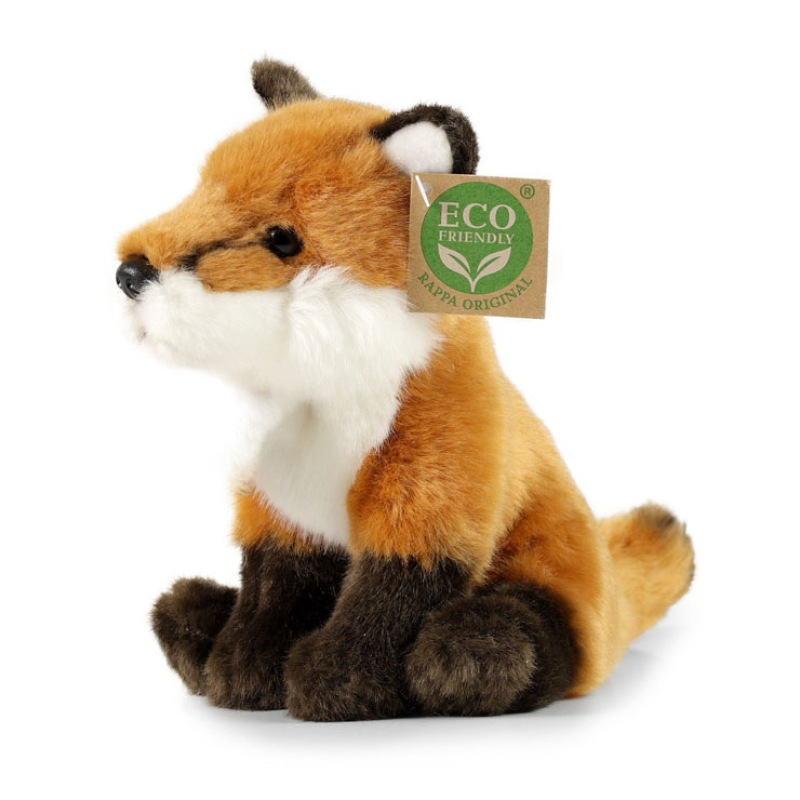 Plyšová líška sediaca