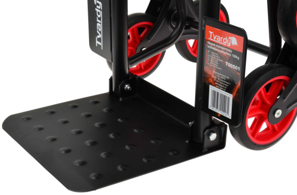 Rudlík schodišťový, nosnosť 150 kg, kolesá 150 mm, TVARDY 4