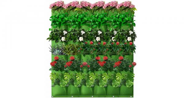 Merco Wall Grow Bag 25 textilné kvetináče na stenu čierna