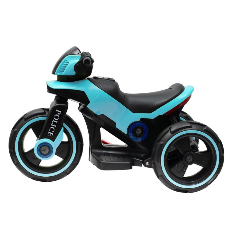 Detská elektrická motorka Baby Mix POLICE modrá 1