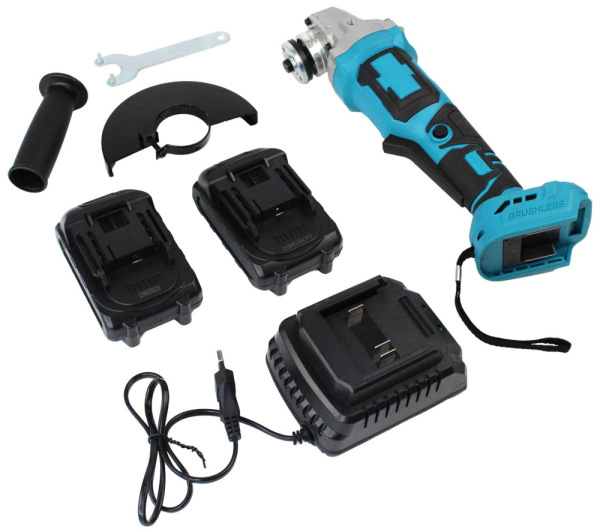 Akumulátorová uhlová brúska 125 mm, 2 x 2Ah batéria, VASKO 9