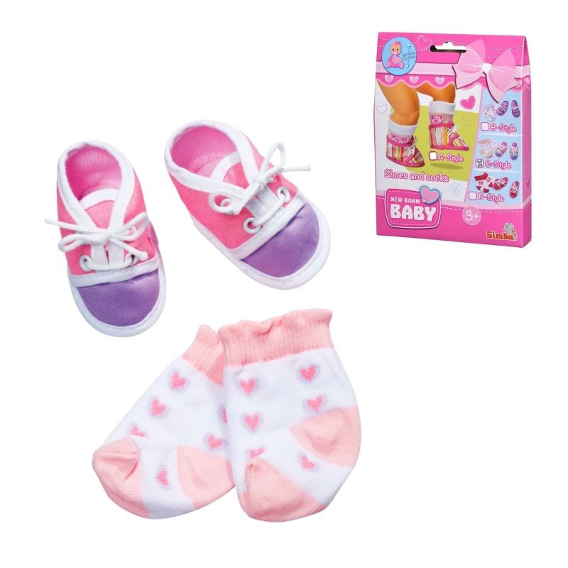 Ponožky a topánočky na bábiku 38-43cm