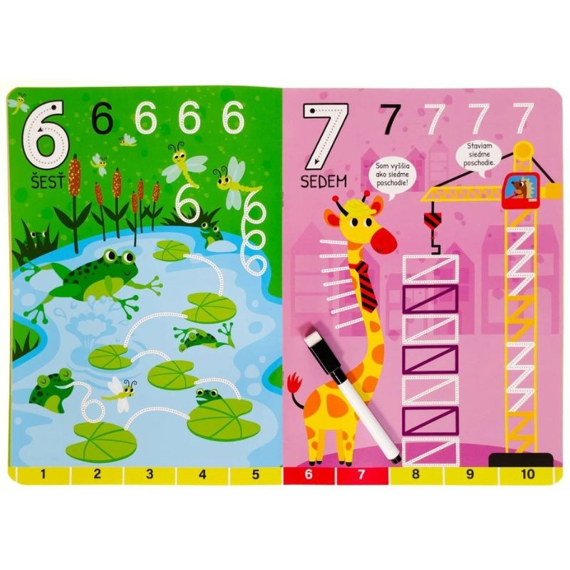 Čísla - Napíš, zmaž, zopakuj 3