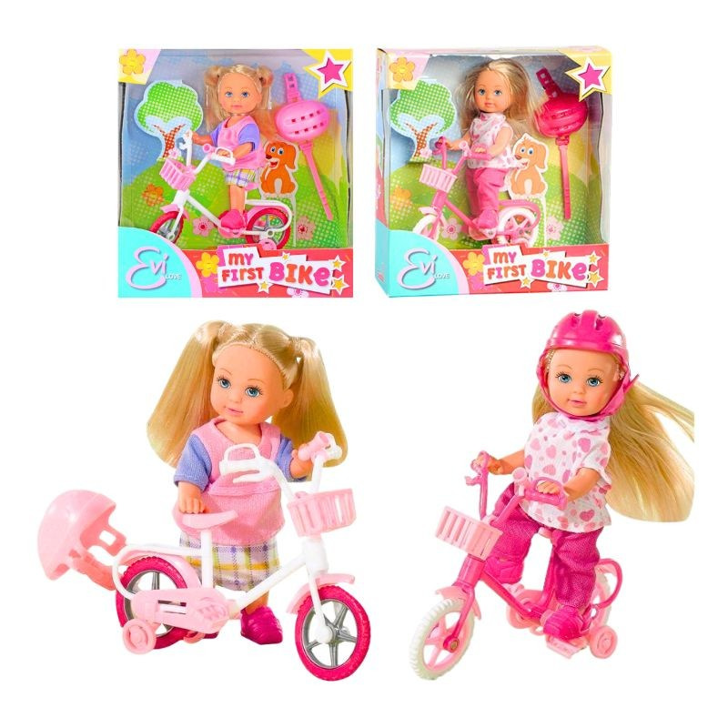 Evička s bicyklom - 2 druhy