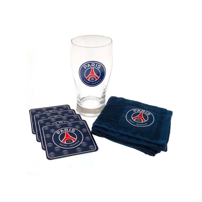 FOREVER COLLECTIBLES Sklenený pohár / minibar set PARIS SAINT-GERMAIN F.C.