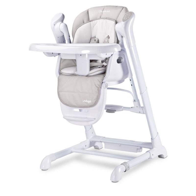 Detská jedálenská stolička 2v1 Caretero Indigo light grey