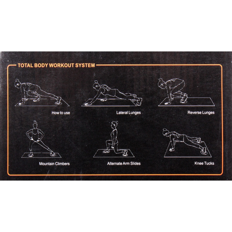 Ellipse Discs kĺzavé disky červená 2