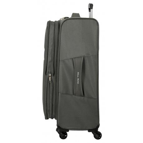 JOUMMA BAGS Textilný kufor ROLL ROAD ROYCE Grey / Sivý, 66x43x26cm, 64L, 5019222 (medium)