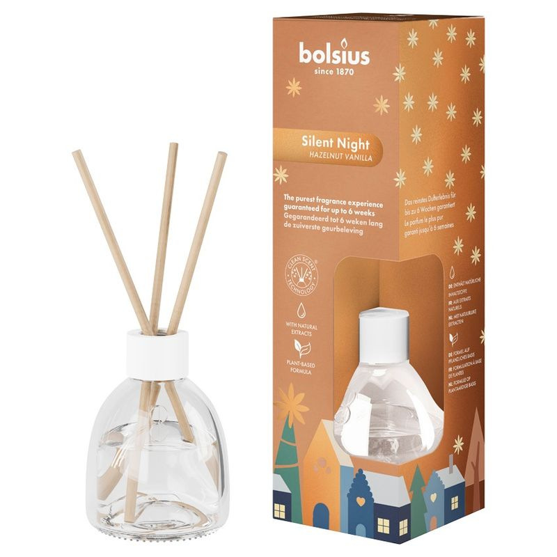 Difúzer Bolsius True Glow, 60ml, lieskový oriešok/vanilka