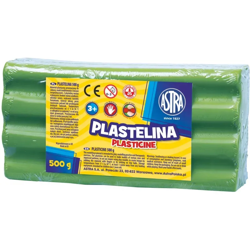 ASTRA Plastelína 500g Zelená Svetlá, 303117010