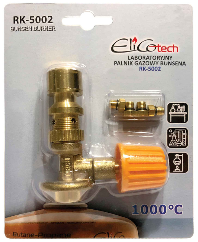 Bunsenov horák s reguláciou, pripojenie na závit 7/16", ELICO 5