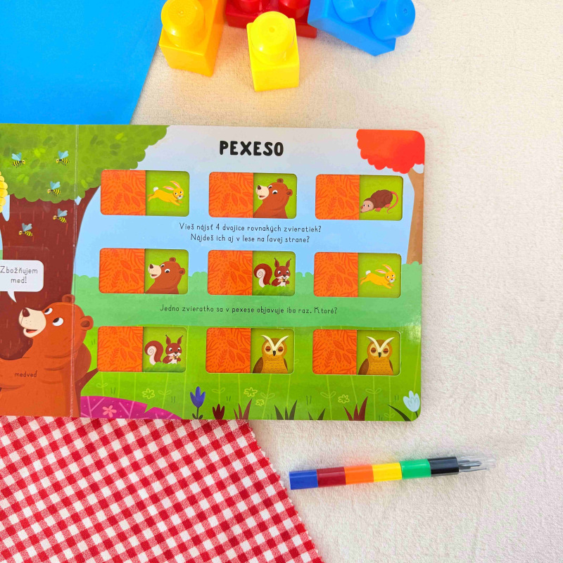 PEXESO Knižka: Zvieratká na súši 2