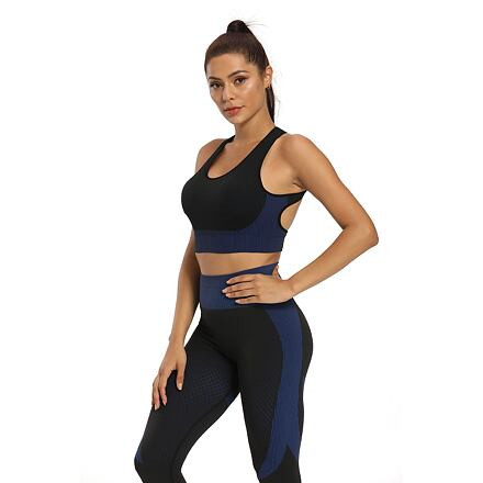 Yoga Sense fitness set dámsky čierna-modrá 3